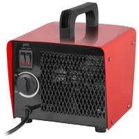 Heizlüfter rot Metall Kunststoff B/H/L: ca. 16x18x18 cm ca. 2000 W Power-Heizlüfter FH-107760.2 - rot (18,00/16,00/18,00cm)