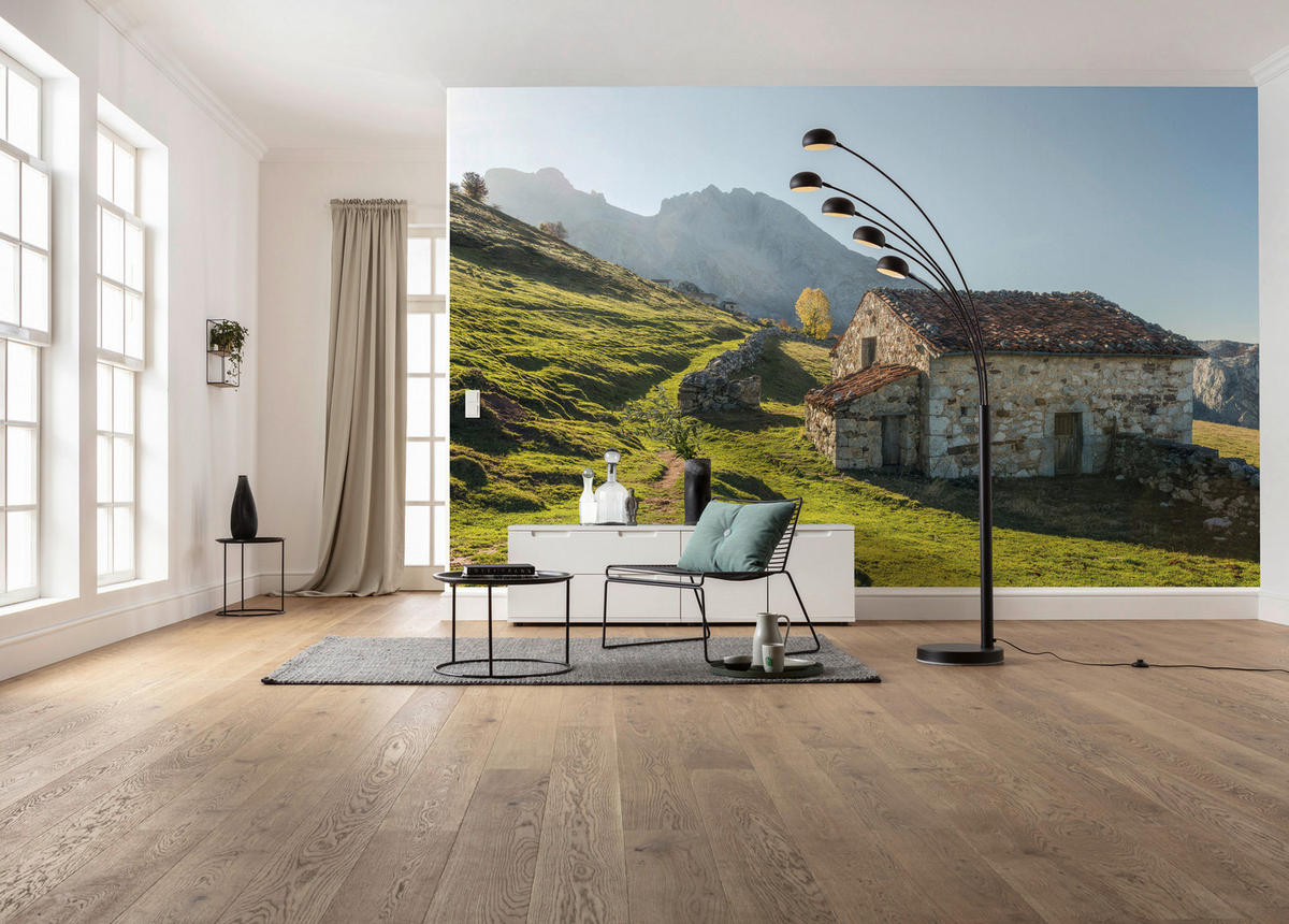 Komar Fototapete Picos de Europe Alm B/L: ca. 450x280 cm Picos de Europe Alm - (450,00/280,00cm) - Komar
