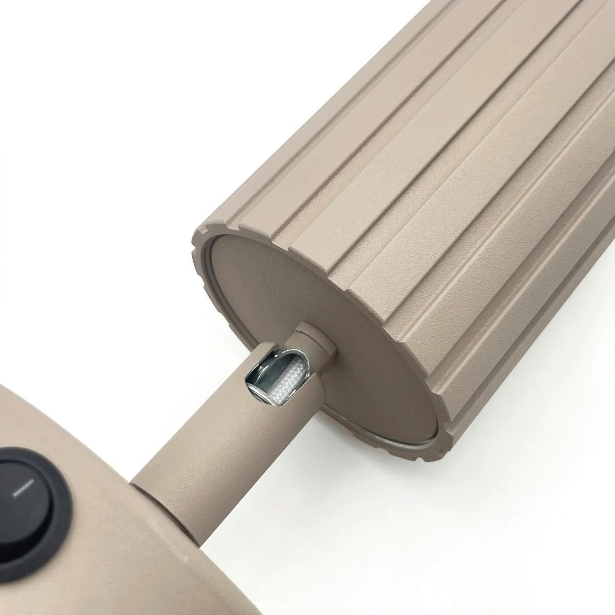 Lamkur Wandleuchte beige Stahl B/H/L: ca. 8x16x8 cm GU10 1 Brennstellen Prisma - beige (8,00/8,00/16,00cm) - Lamkur