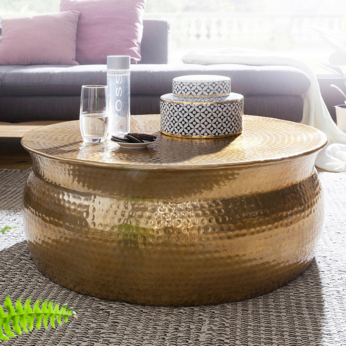 Couchtisch gold B/H/T: ca. 0x31x0 cm Couchtisch - gold (0,00/31,00/0,00cm) - Wohnling