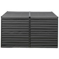 Spacemaker Anlehngerätehaus 4x10 grau B/H/T: ca. 295x208x124 cm 4x10 - grau (295,00/208,00/124,00cm) - Spacemaker