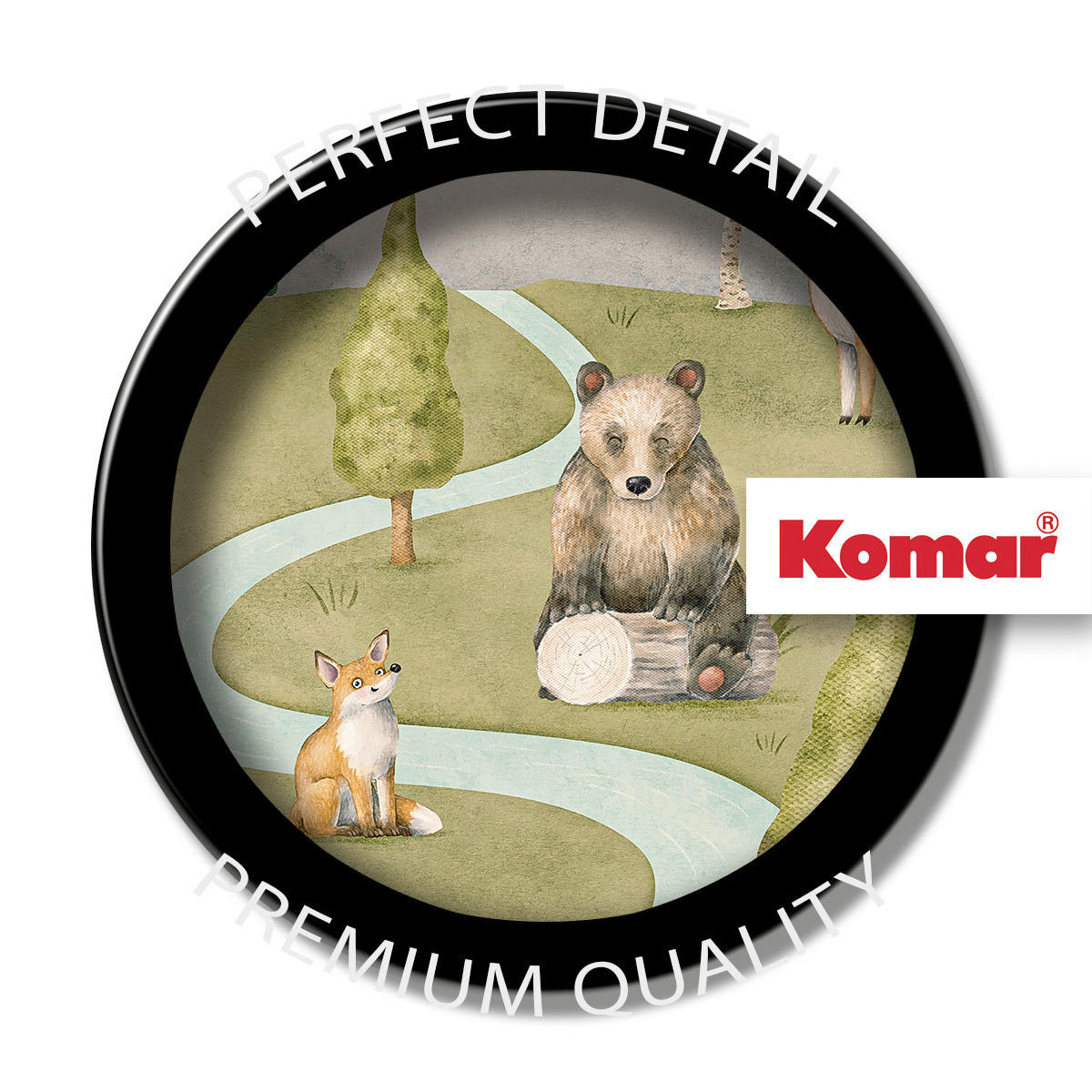 Komar Fototapete Neighbor Wood Meetings B/L: ca. 300x250 cm Neighbor Wood Meetings - (300,00/250,00cm) - Komar