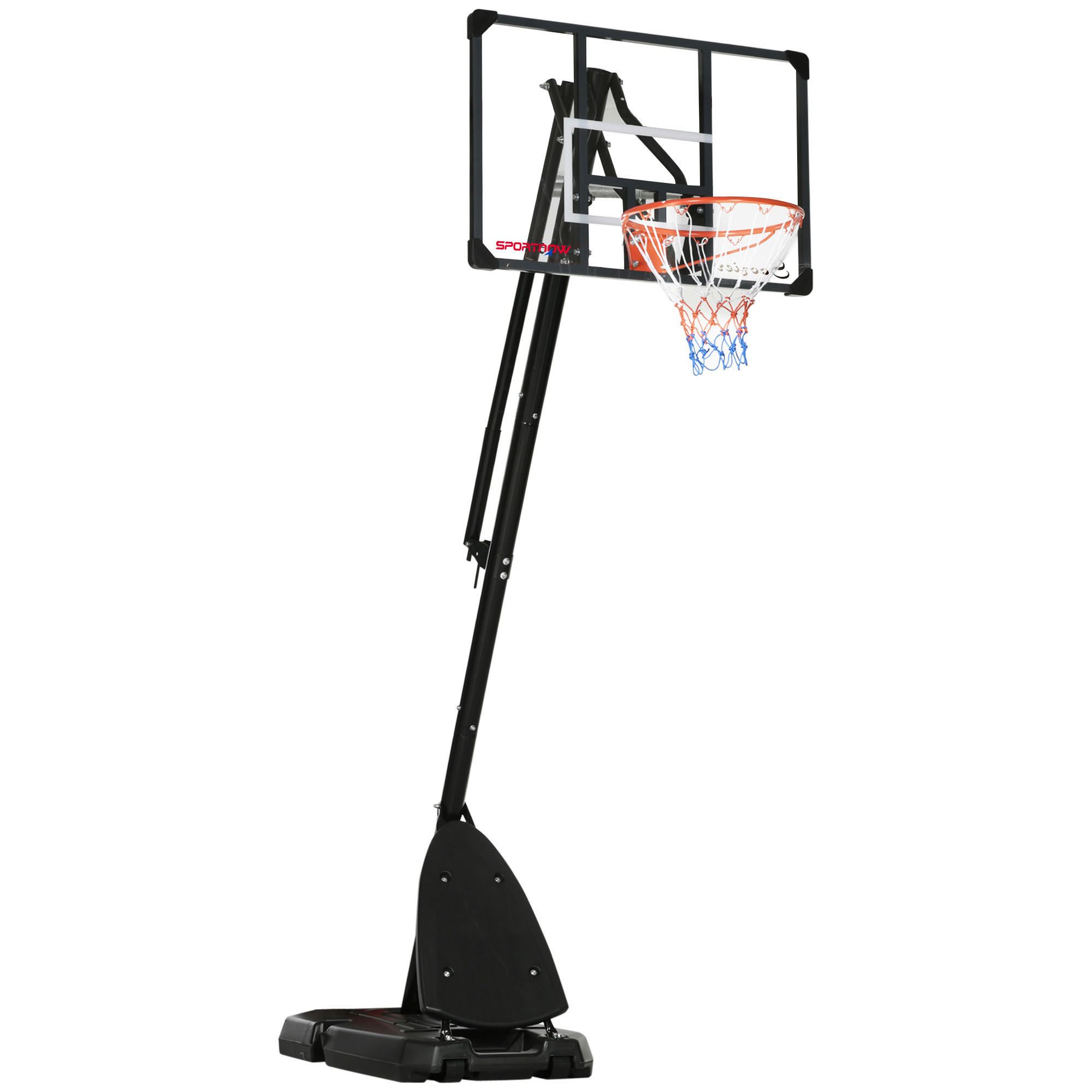 SPORTNOW Basketballkorb schwarz B/H/L: ca. 70,5x111x350 cm Basketballständer - schwarz (350,00/70,50/111,00cm) - SPORTNOW