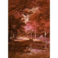Komar Fototapete Autumna Rosso B/L: ca. 200x280 cm Autumna Rosso - (200,00/280,00cm) - Komar