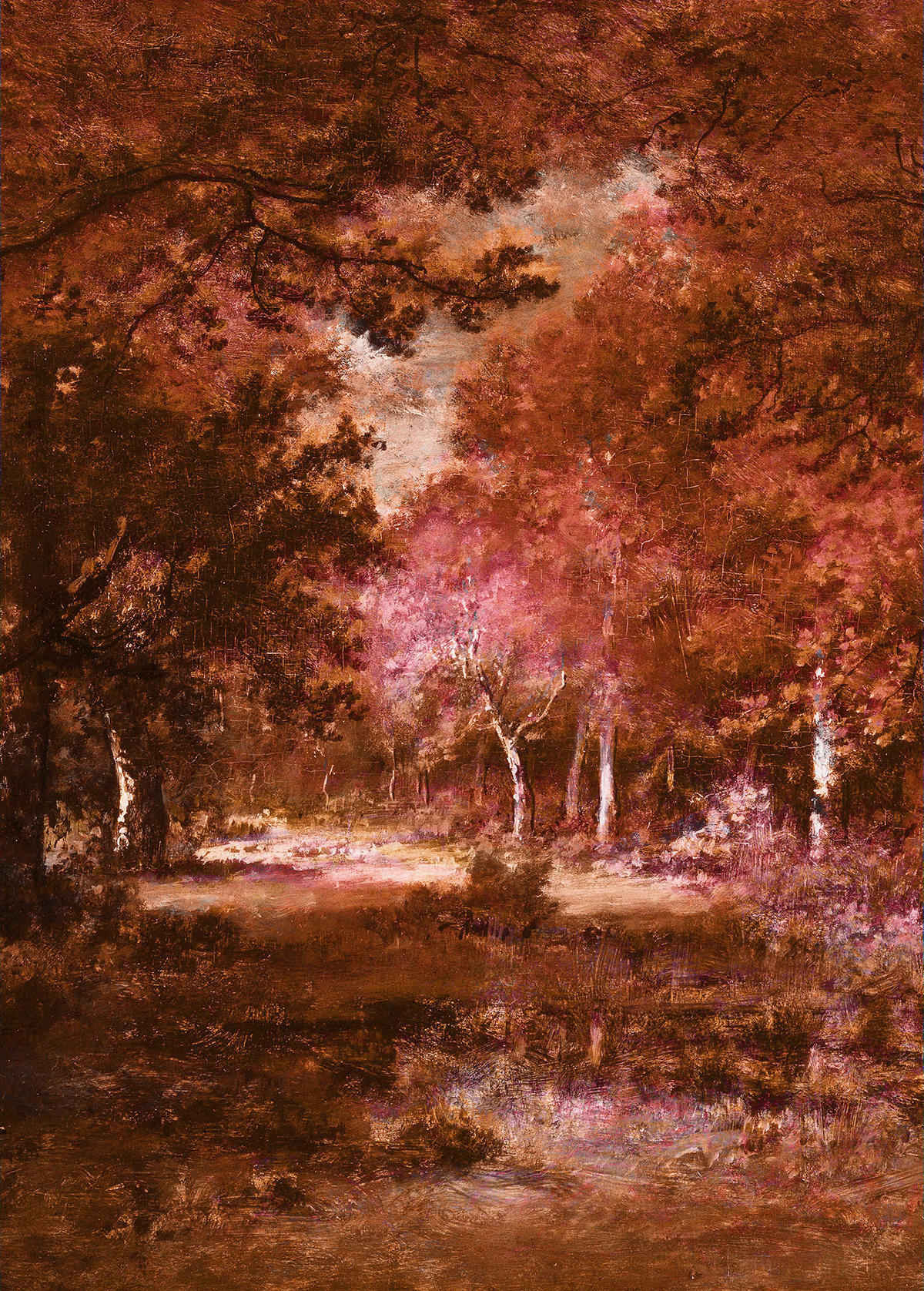 Komar Fototapete Autumna Rosso B/L: ca. 200x280 cm Autumna Rosso - (200,00/280,00cm) - Komar