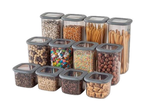 HermiaConcept Vorratsdosenset anthrazit Vorratsdosenset_24tlg. - anthrazit - HermiaConcept