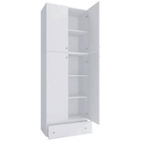 Kleiderschrank Lona weiß B/H/T: ca. 70x200x39 cm Lona - weiß (70,00/200,00/39,00cm) - VCM Möbel