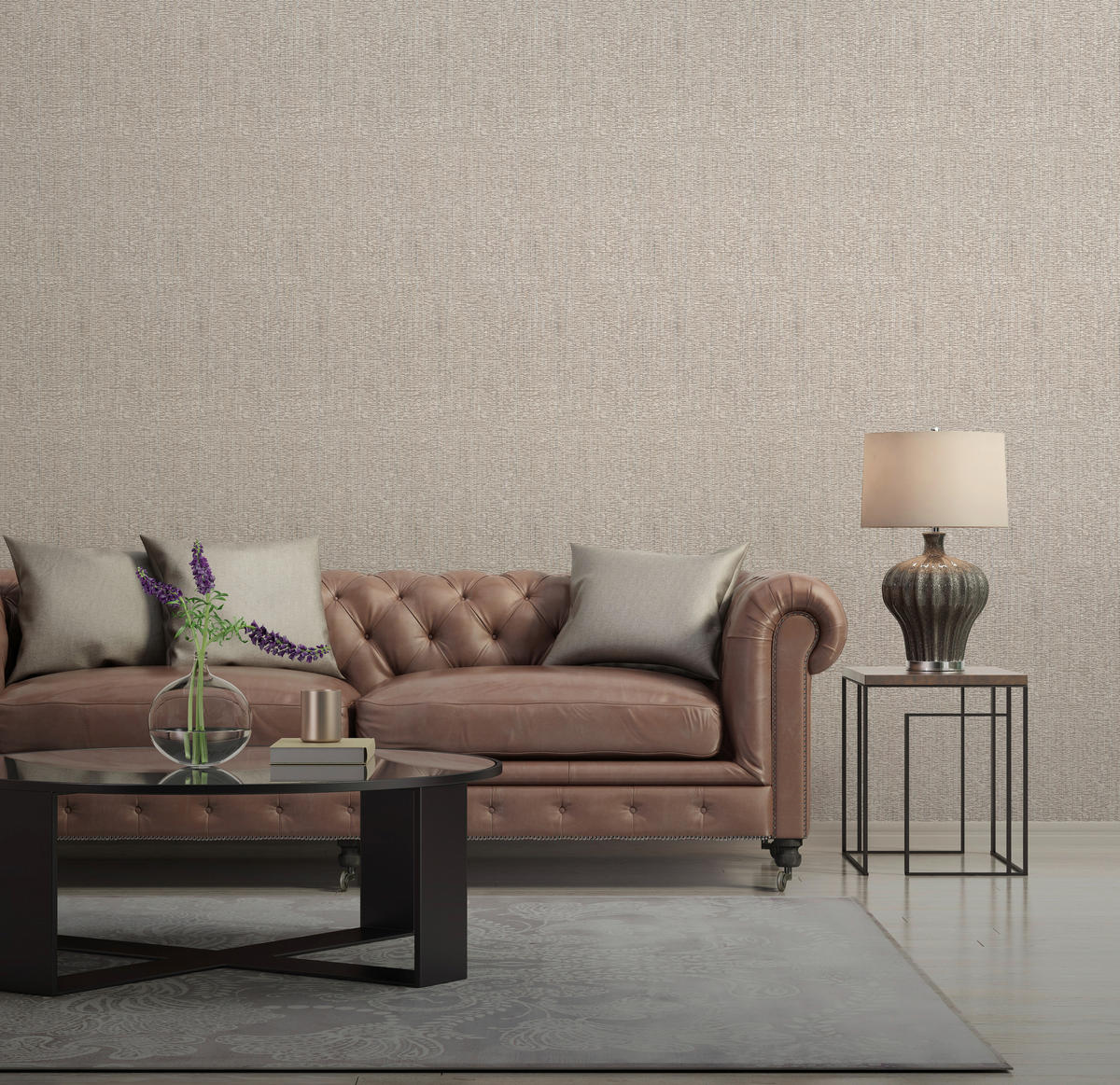 Vinyltapete Struktur hellbraun B/L: ca. 53x1005 cm Vinyltapete_A47908 - hellbraun (53,00/1005,00cm)
