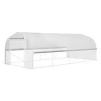 Outsunny Gewächshaus B/H/L: ca. 300x200x595 cm Gewächshaus - weiß (595,00/300,00/200,00cm) - Outsunny