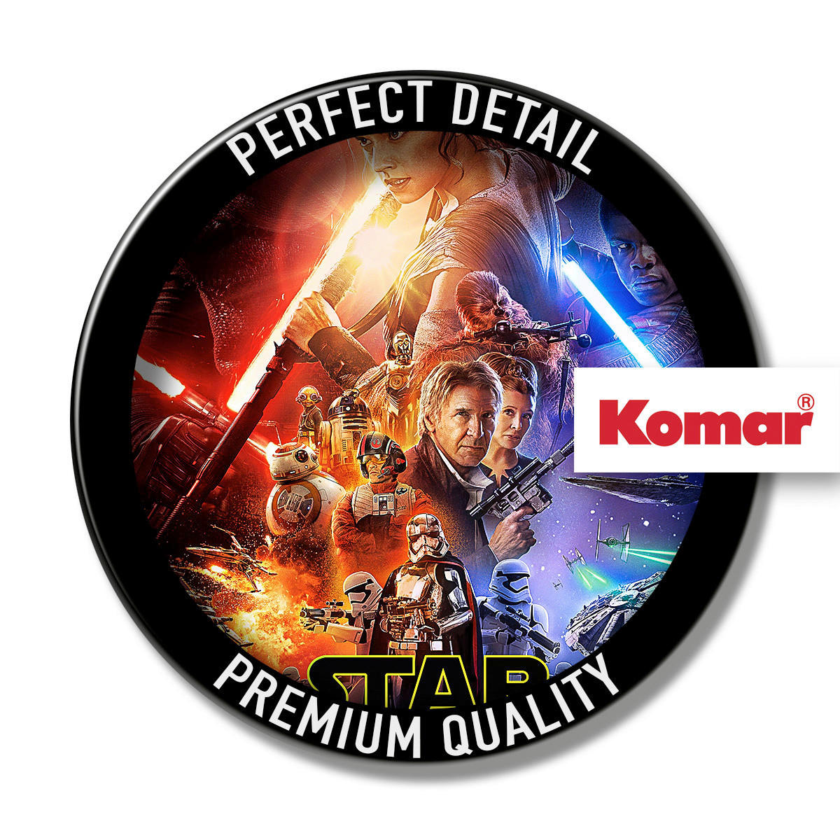 Komar Fototapete Star Wars EP7 Movie Poster B/L: ca. 120x200 cm Star Wars EP7 Movie Poster - (120,00/200,00cm) - Komar