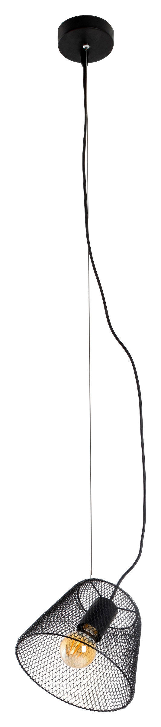 Näve Leuchten Pendelleuchte 6112122 schwarz Metall Kunststoff B/H/T: ca. 20x120x20 cm E27 1 Brennstellen Korie - schwarz (20,00/120,00/20,00cm) - Näve Leuchten