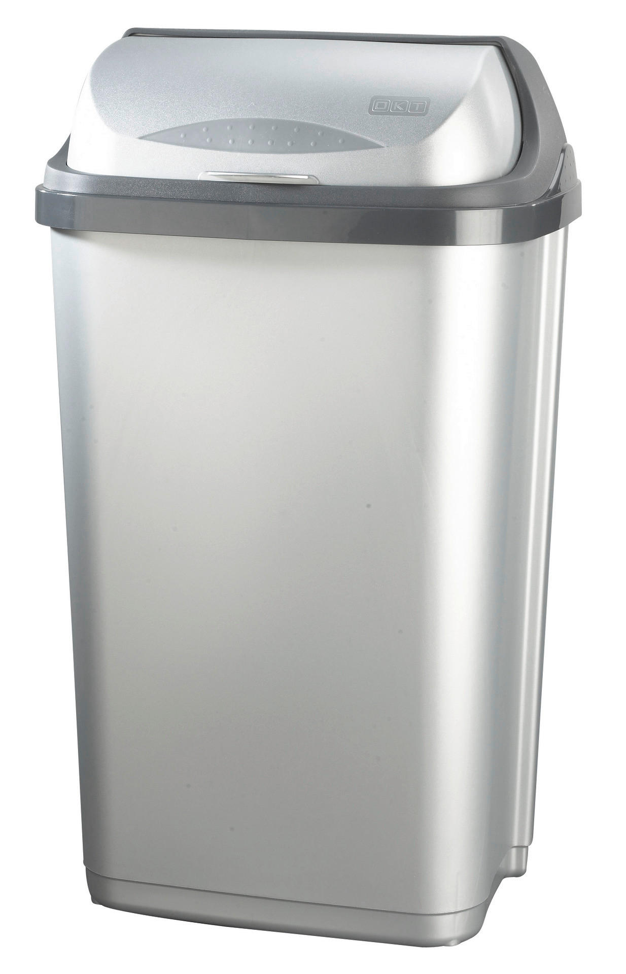 keeeper Abfalleimer silber B/H/L: ca. 25,5x39x19 cm Abfalleimer_Rasmus - anthrazit/silber (19,00/25,50/39,00cm) - keeeper