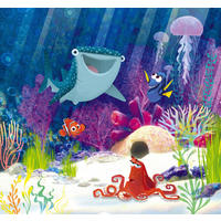 Komar Fototapete Dory Aqua Party IADX6-086 B/H: ca. 300x280 cm Dory Aqua Party IADX6-086 - (300,00/280,00cm) - Komar