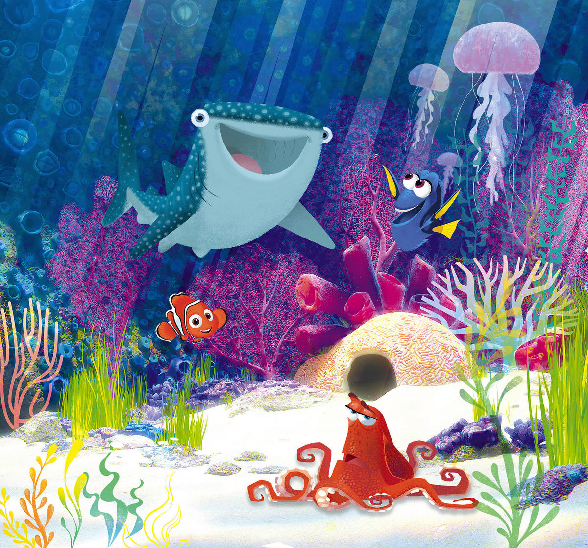 Komar Fototapete Dory Aqua Party IADX6-086 B/H: ca. 300x280 cm Dory Aqua Party IADX6-086 - (300,00/280,00cm) - Komar