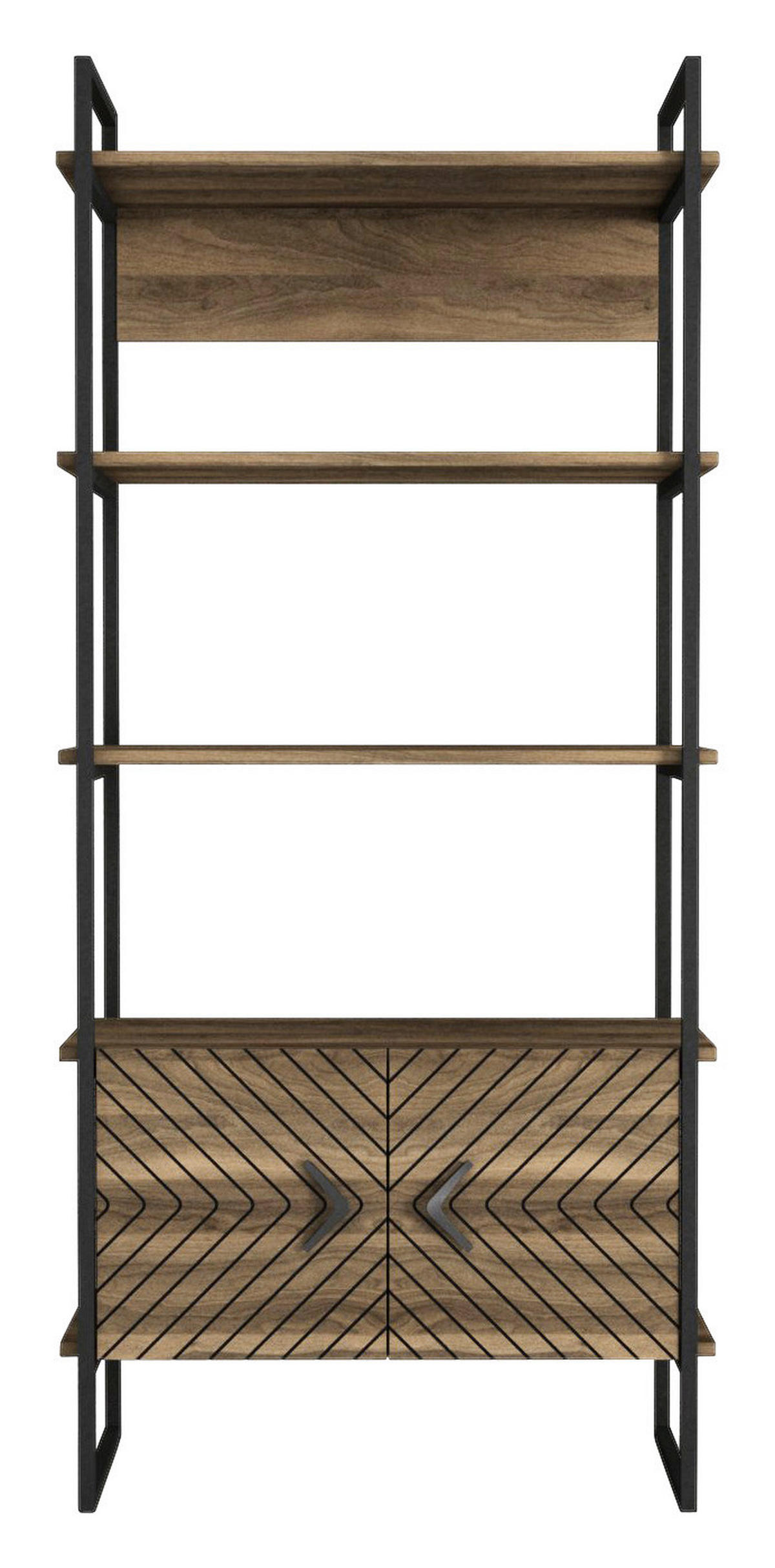 Regal Scala walnuss Nachbildung B/H/T: ca. 90x180x35 cm Scala - walnuss (90,00/180,00/35,00cm) - moebel17