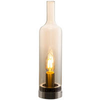 Nowa Tischleuchte 50090123 amber Glas H/D: ca. 33x8,5 cm E14 1 Brennstellen BOTTLE - amber (8,50/33,00cm) - Nowa
