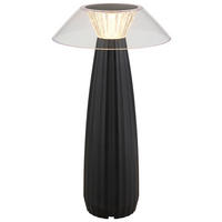 GLOBO LED-Tischleuchte transparent schwarz Kunststoff H/D: ca. 28x15,4 cm ILLUMI - schwarz/transparent (15,40/28,00cm) - GLOBO