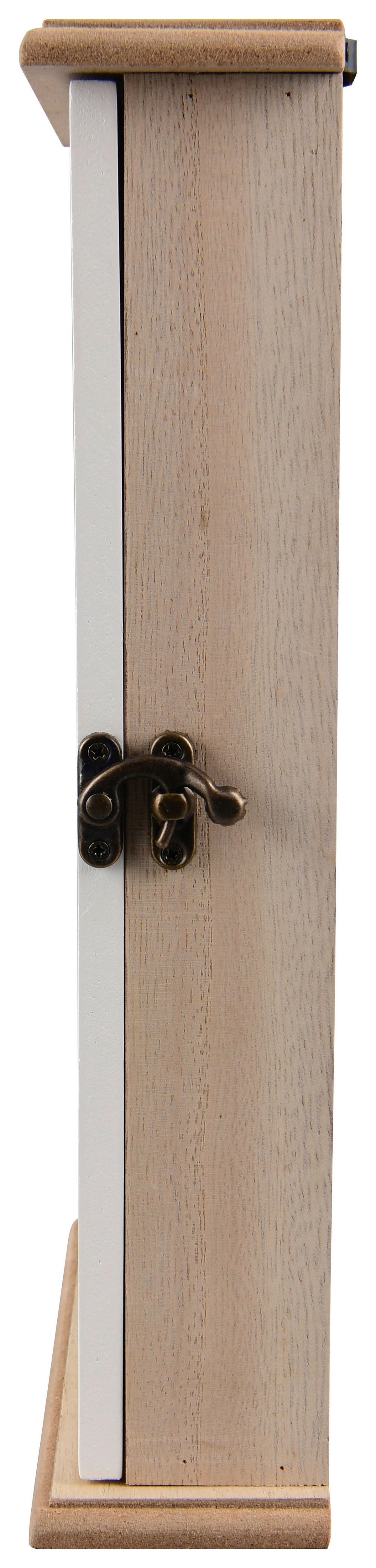 Schlüsselkasten Sandra weiß natur B/H/T: ca. 20x30x6 cm Sandra - weiß/natur (20,00/30,00/6,00cm)