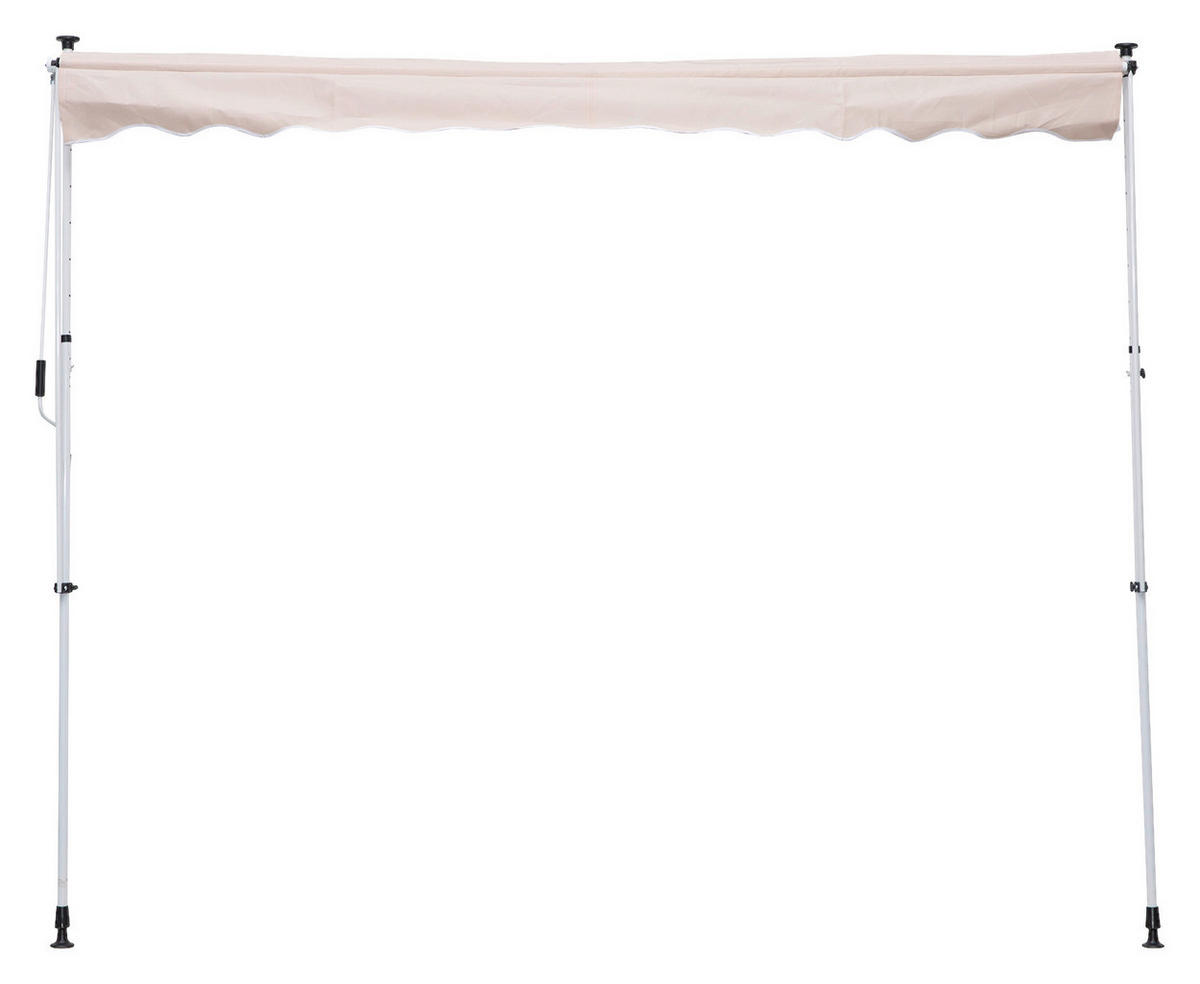 Klemm-Markise beige B/H/L: ca. 300x280x150 cm Klemmmarkise - beige (150,00/300,00/280,00cm) - Outsunny