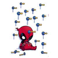 Komar Wandtattoo Deadpool Shootout Disney Deadpool Shootout B/L: ca. 50x70 cm Deadpool Shootout - (50,00/70,00cm) - Komar