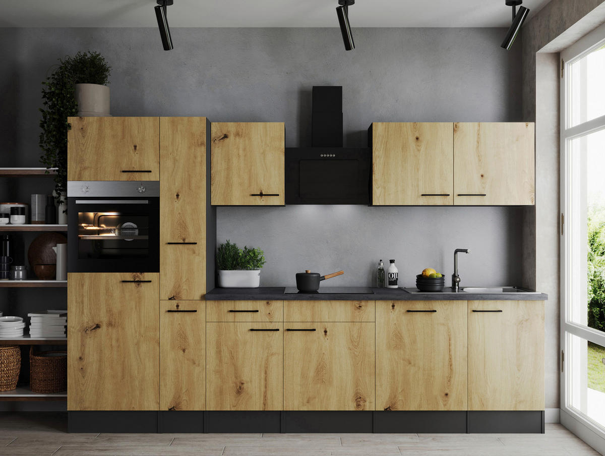 Küchenblock Oliver B/H/T: ca. 310x205x60 cm Oliver - granit/grau (310,00/205,00/60,00cm) - Respekta