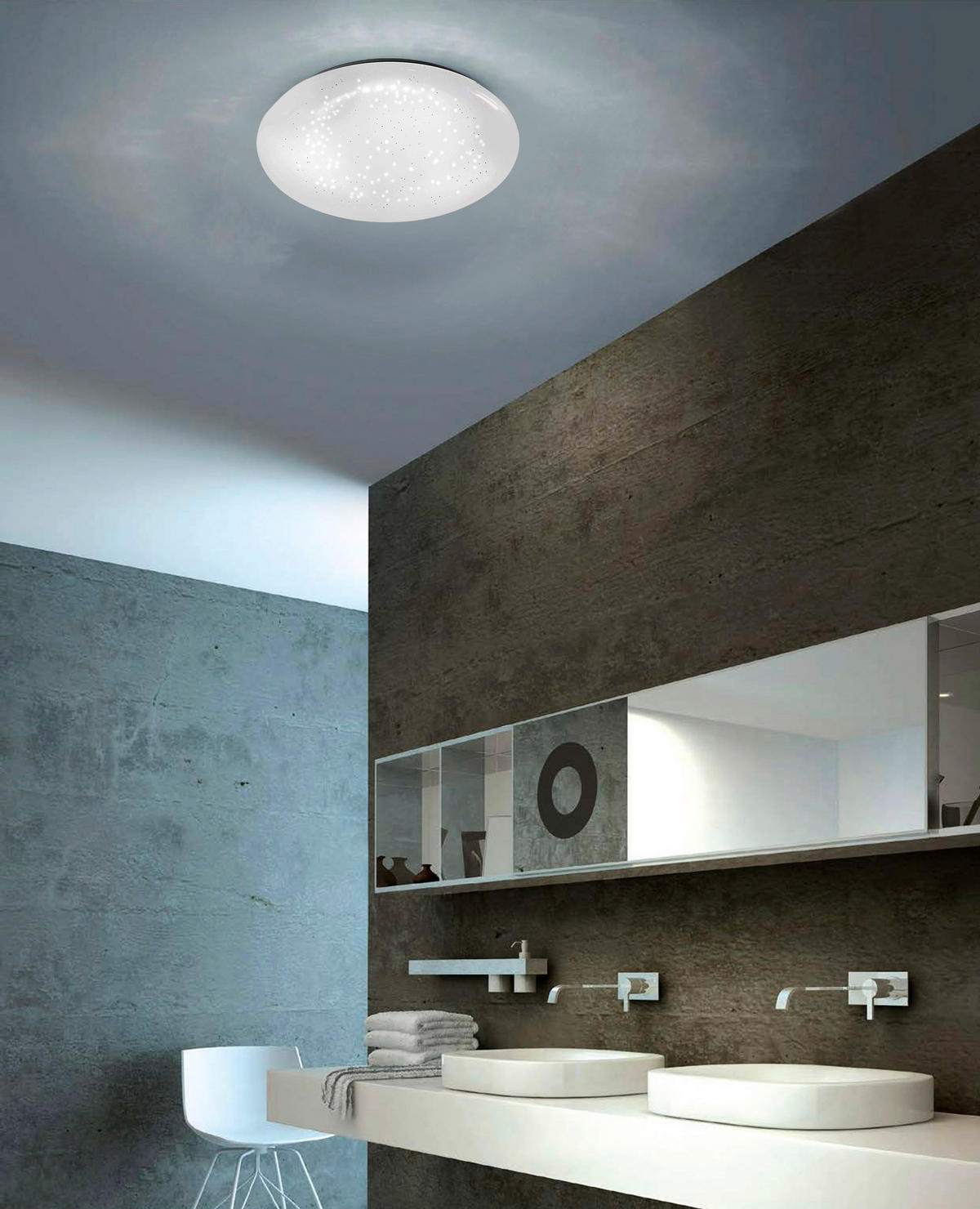 Just Light Deckenleuchte 14230-16 H/D: ca. 9x25 cm 1 Brennstellen LED-Deckenleuchte_Skyler - (25,00/9,00cm) - Just Light