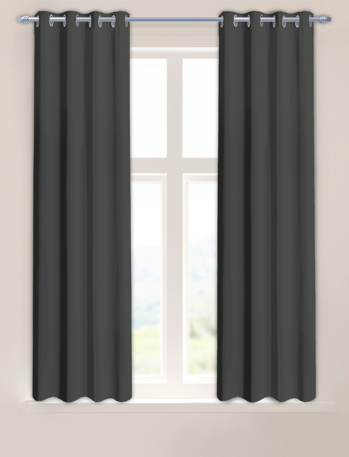 Verdunklungsvorhang Darkness dunkelgrau B/L: ca. 135x175 cm Darkness - dunkelgrau (135,00/175,00cm)