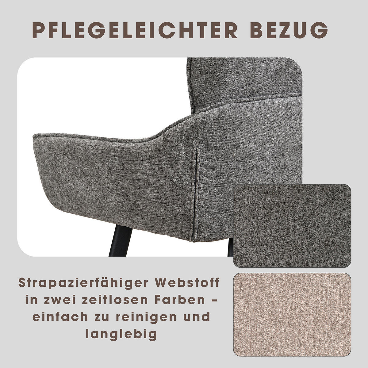 Sitzbank RICO schwarz grau Metall Stoff B/H/T: ca. 160x90x62 cm RICO - schwarz/grau (160,00/90,00/62,00cm) - byLIVING