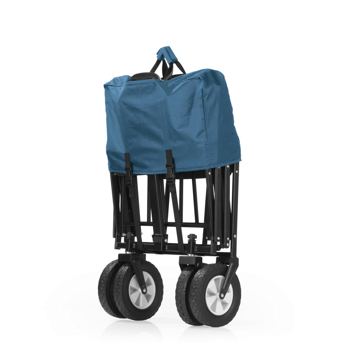 EasyMaxx Bollerwagen blau B/H/T: ca. 50x72x102 cm Bollerwagen_faltbar_EASYmaxx - blau/grau (50,00/72,00/102,00cm) - EasyMaxx