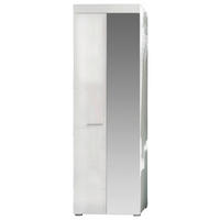 Garderobenschrank Amanda weiß Hochglanz B/H/T: ca. 62x195x38 cm Amanda - weiß (62,00/195,00/38,00cm) - Trendteam
