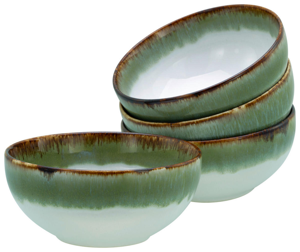 CreaTable Schüssel-Set Cascade grün Steinzeug Cascade - grün - CreaTable