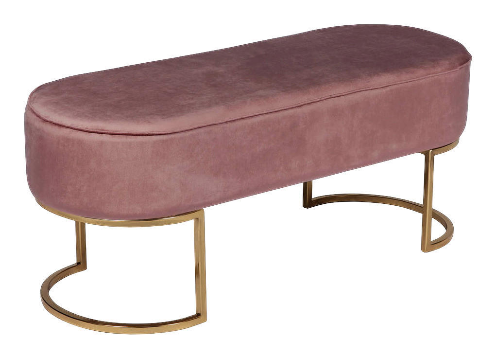 Sitzbank Pera 201 altrosa B/H/T: ca. 105x41x40 cm Pera 201 - gold/altrosa (105,00/41,00/40,00cm) - 360 Living