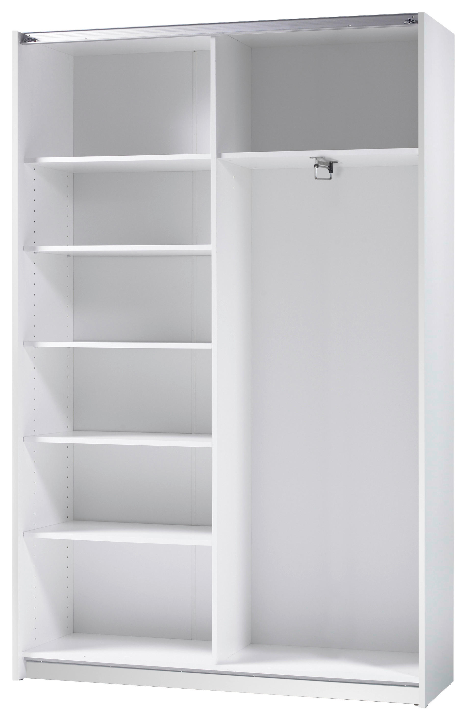 Schwebetürenschrank Fast weiß B/H/T: ca. 125x196x38 cm Fast - weiß (125,00/196,00/38,00cm)