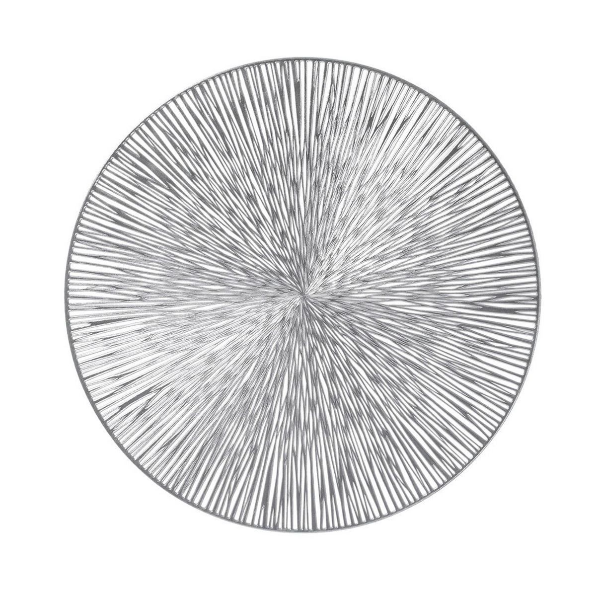 Zeller Platzset silber Kunststoff B/L: ca. 38x38 cm Platzset - silber (38,00/38,00cm) - Zeller