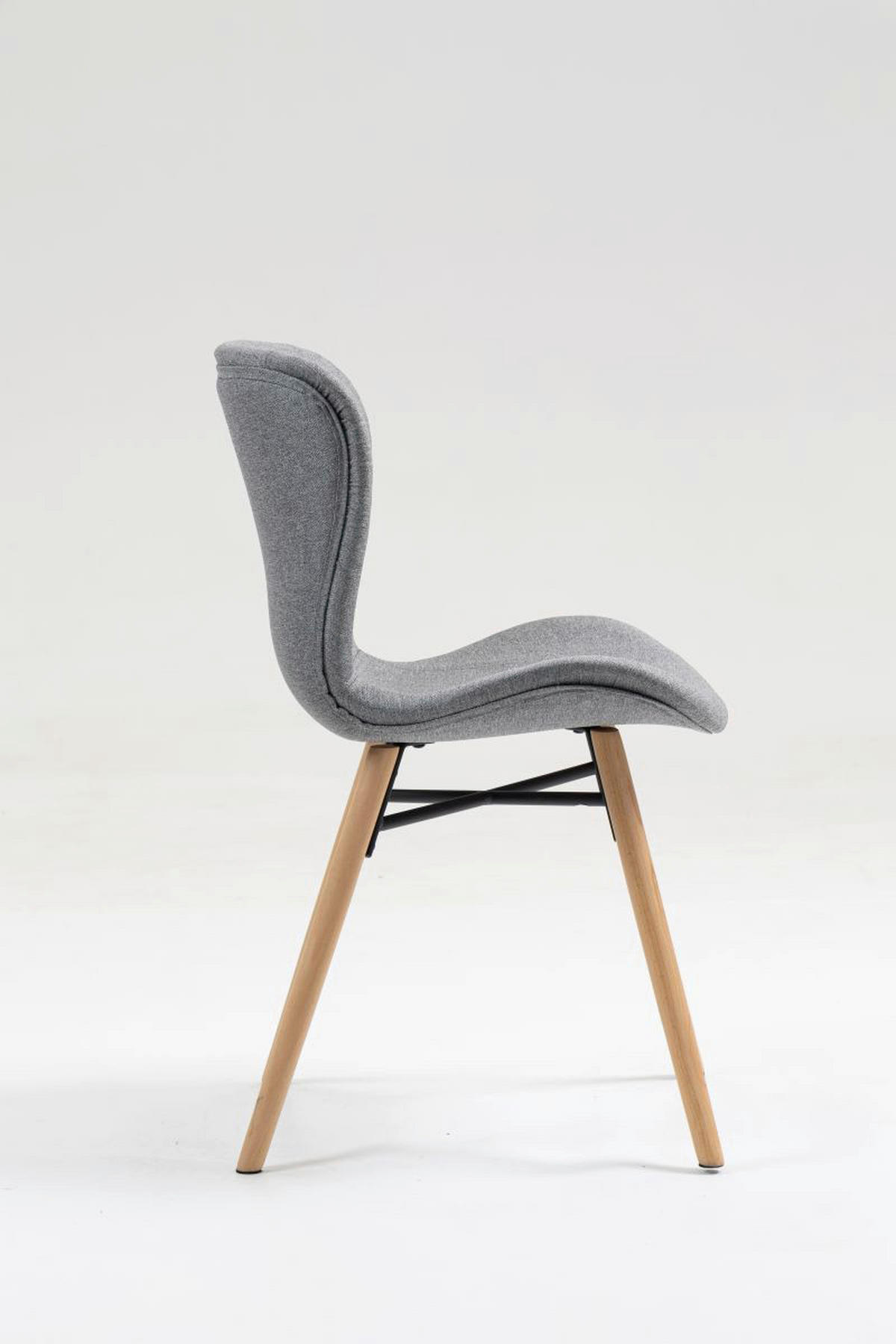 Stuhl Florenz hellgrau Microfaser B/H/T: ca. 47x80x52 cm Florenz - hellgrau (47,00/80,00/52,00cm)