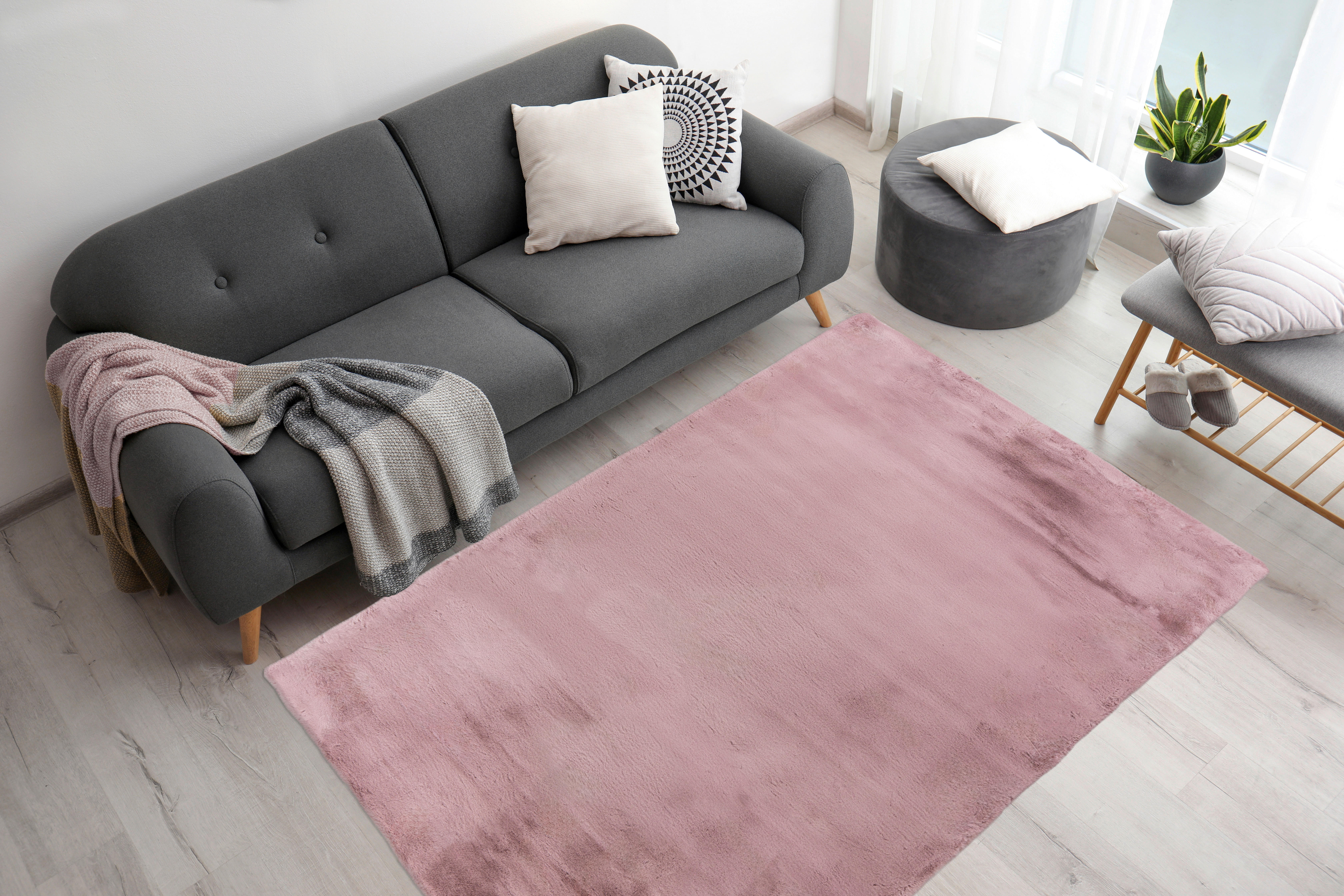 Arte Espina Hochflorteppich Rabbit 125 lila B/H/L: ca. 180x4,5x280 cm Rabbit 125 - lila (280,00/180,00/4,50cm) - Arte Espina