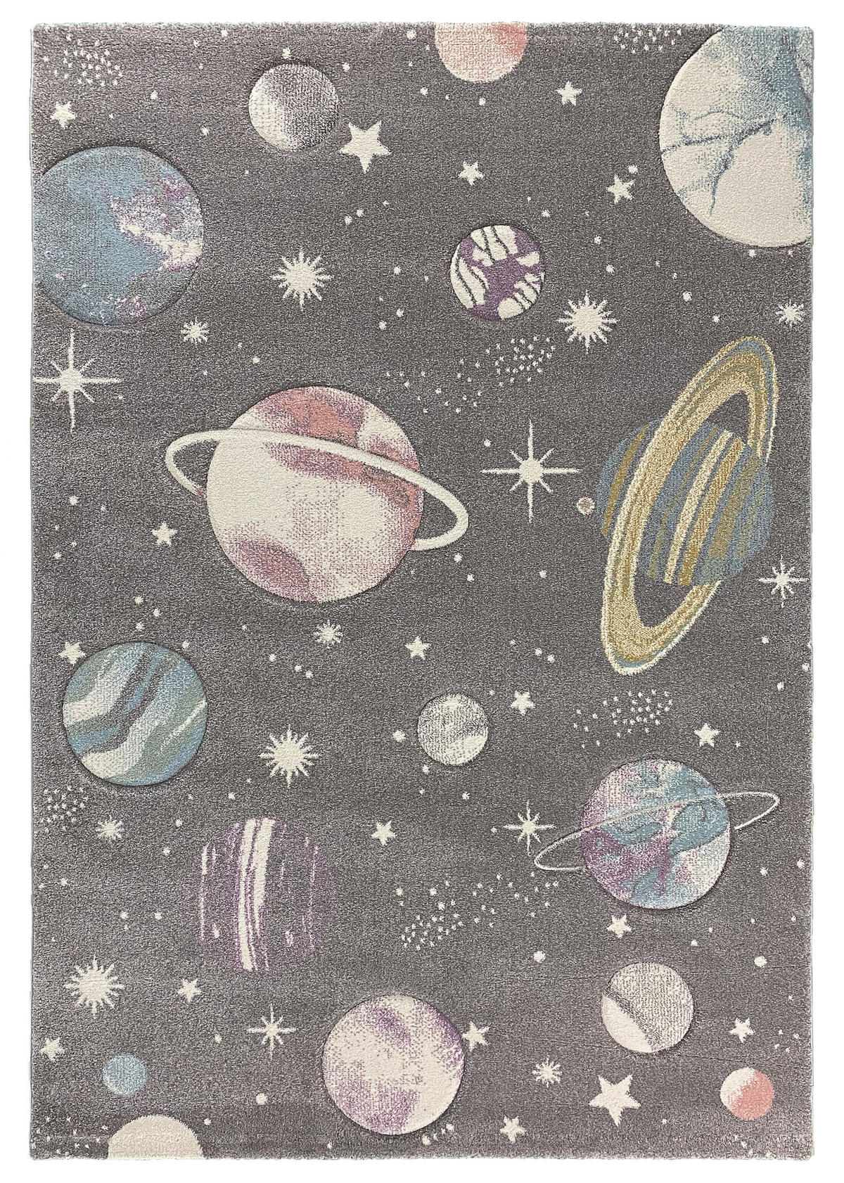 Merinos Teppich Pastel Kids grau B/L: ca. 80x150 cm Pastel Kids - grau (80,00/150,00cm) - Merinos