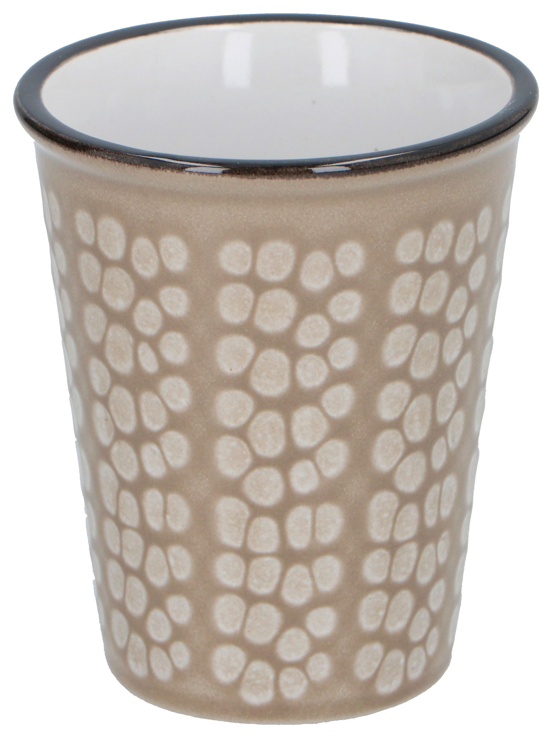 Thumbnail - Tassen-Set braun Steinzeug B/H/L: ca. 6,4x7,5x6,4 cm