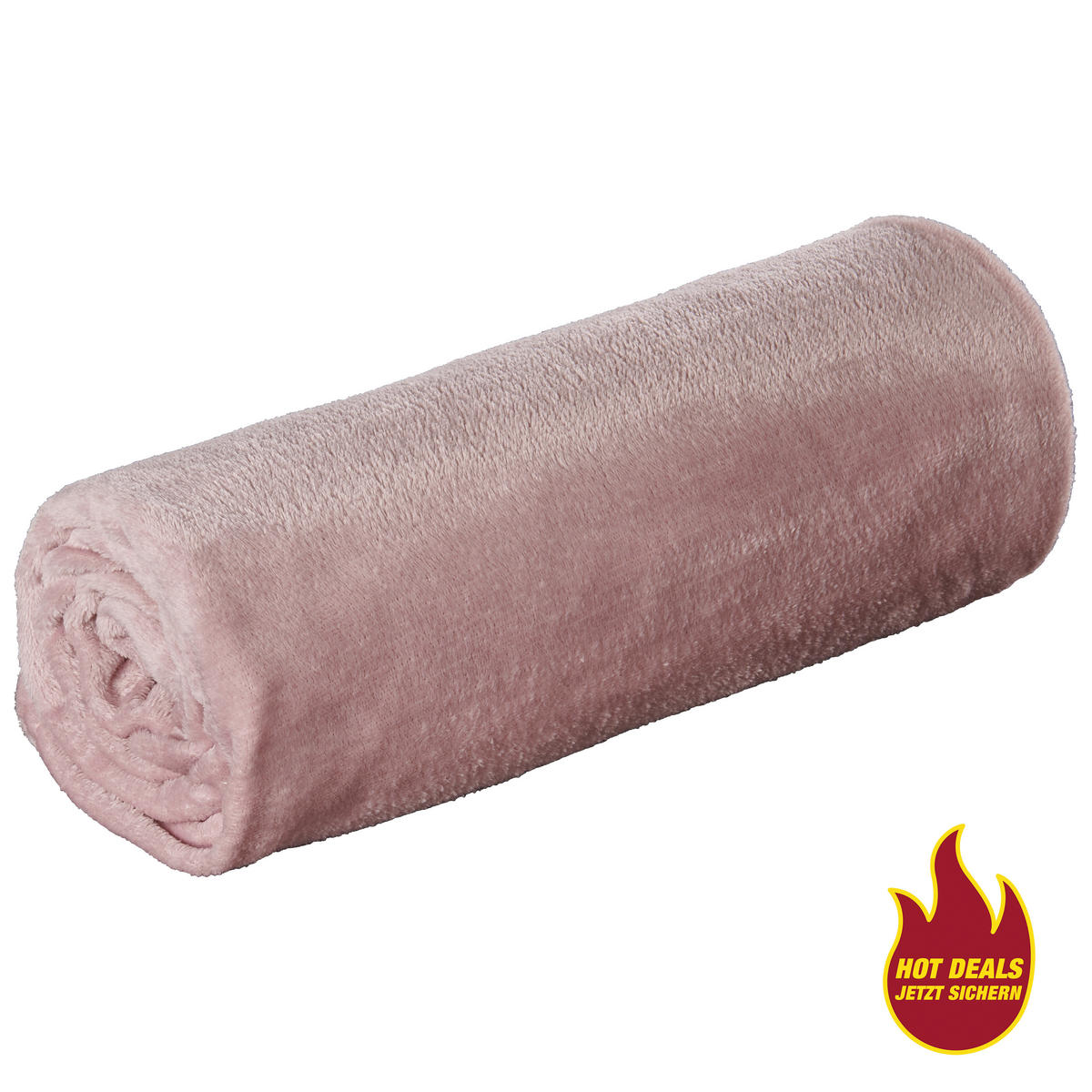 Flanelldecke Flanelldecke 130x160cm altrosa - altrosa (130,00/160,00cm) - Sensation