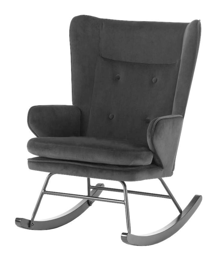 Schaukelstuhl Melorie 100 schwarz B/H/T: ca. 86x95x65 cm Melorie 100 - schwarz (86,00/95,00/65,00cm) - 360 Living