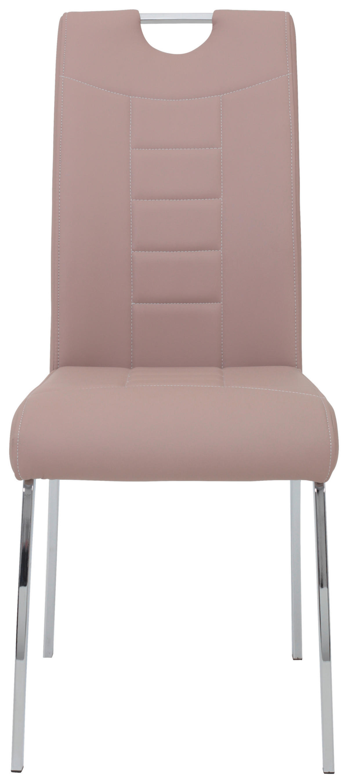 Stuhl Andrea 2er Set Cappuccino Kunstleder Metall B/H/T: ca. 43x100x64 cm Andrea 2er Set - Cappuccino (43,00/100,00/64,00cm) - Hela