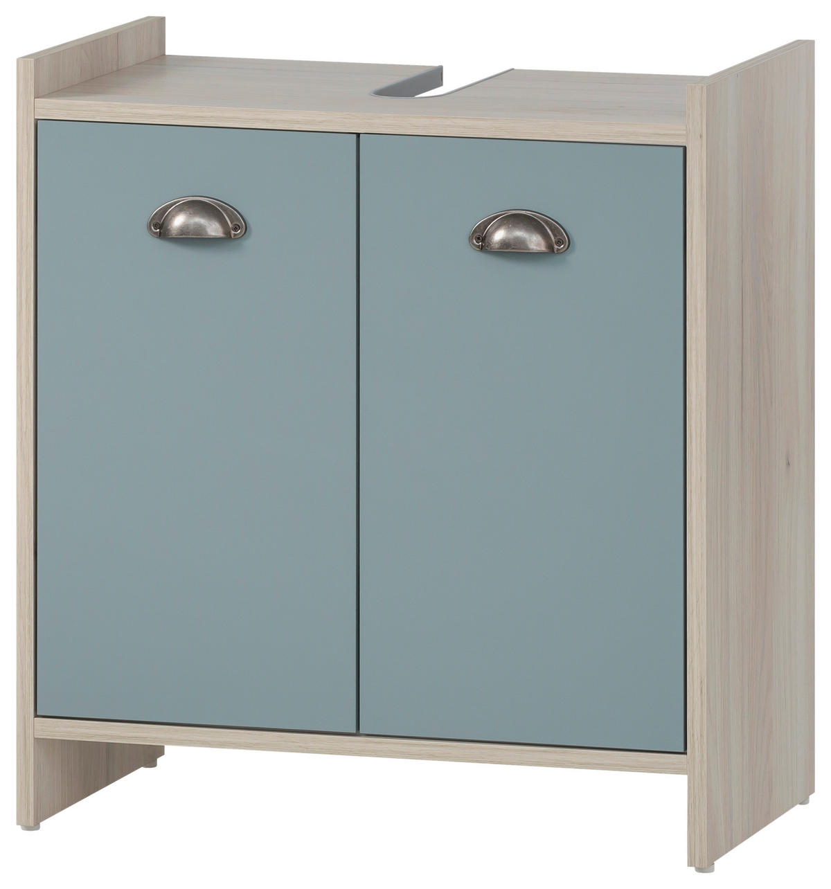 Waschbeckenunterschrank Lindholm Sandeiche Nachbildung taubenblau B/H/T: ca. 56,9x62,4x33 cm Lindholm - taubenblau (56,90/62,40/33,00cm) - Möbelpartner
