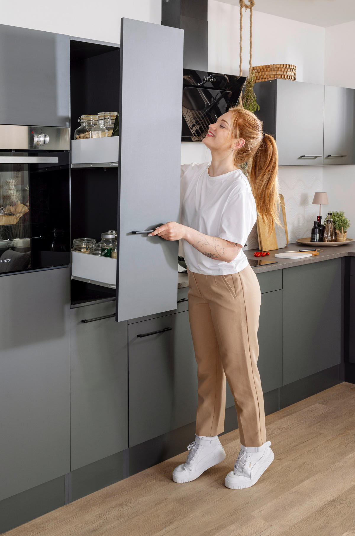 Winkelküche Oliver B/H/T: ca. 310x205x172 cm Oliver - granit/grau (310,00/205,00/172,00cm) - Respekta