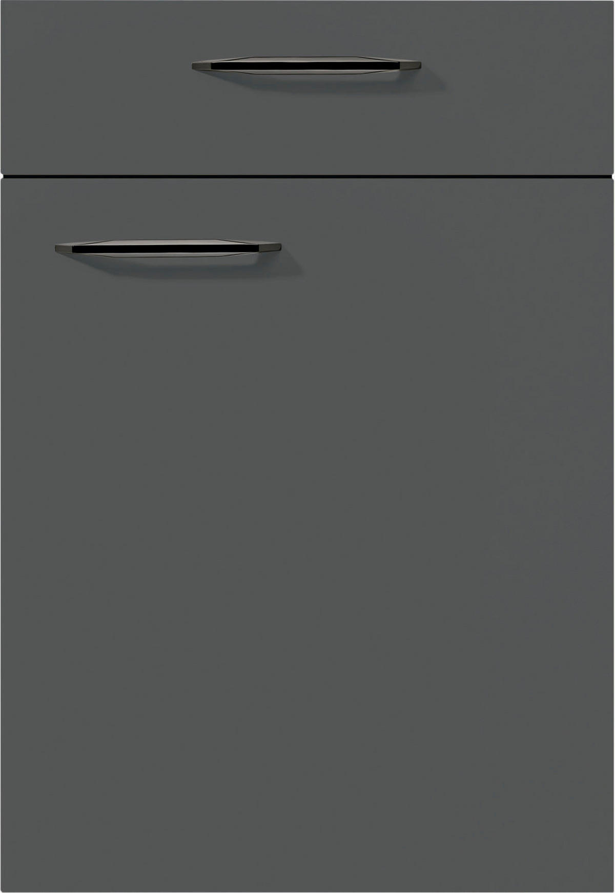 nobilia Doppelblock Touch schwarz Lacklaminat supermatt B/T/L: ca. 150x60x260 cm Touch - schwarz/goldgelb (150,00/260,00cm) - nobilia