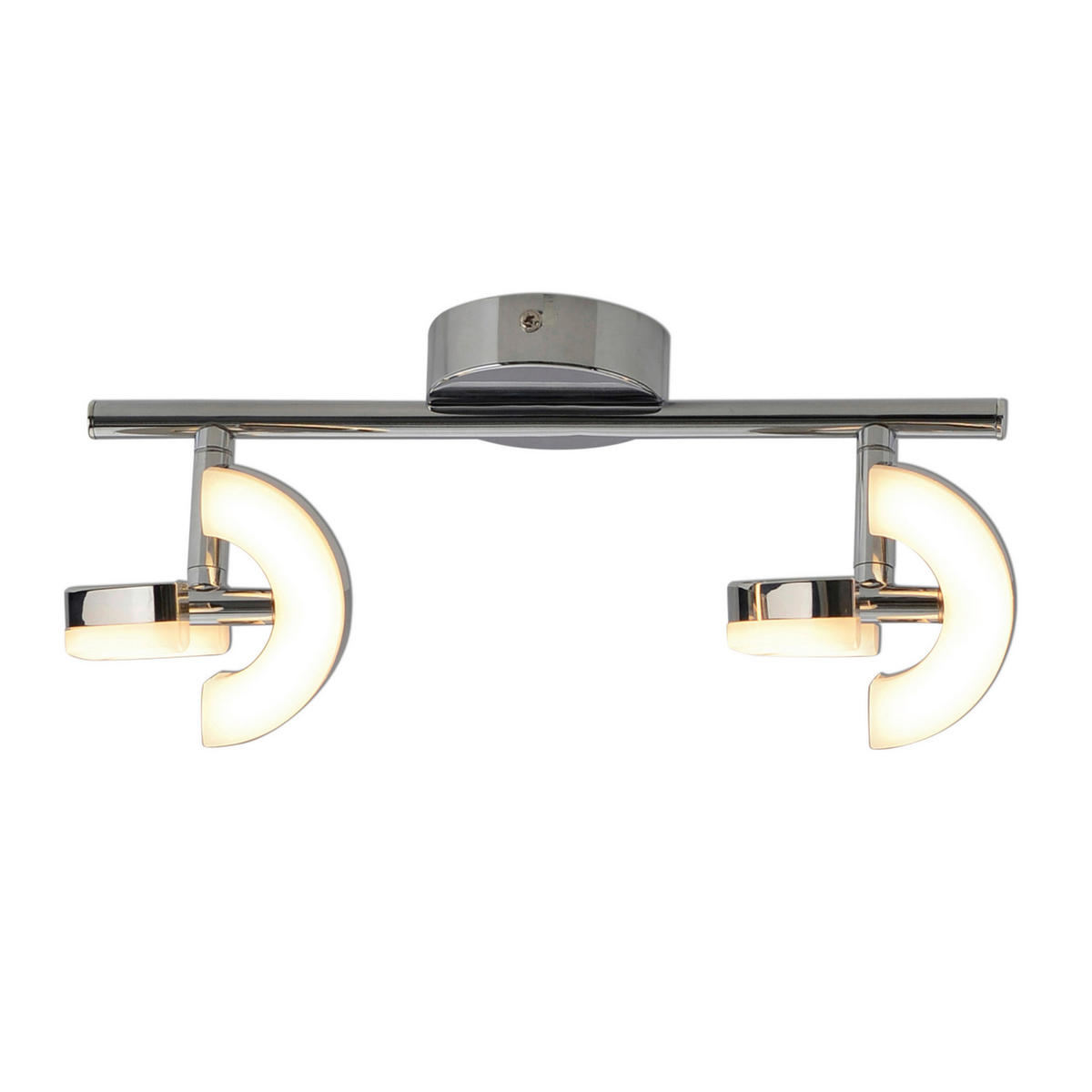 Näve Leuchten LED-Spot Chrom Metall Kunststoff B/H/T: ca. 30x13x10 cm 2 Brennstellen AFFI - Chrom (30,00/13,00/10,00cm) - Näve Leuchten