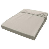 Baumwoll Spannbetttuch Biber Spannbetttuch-Biber 150x200cm - silber (150,00/200,00cm) - CASTELL