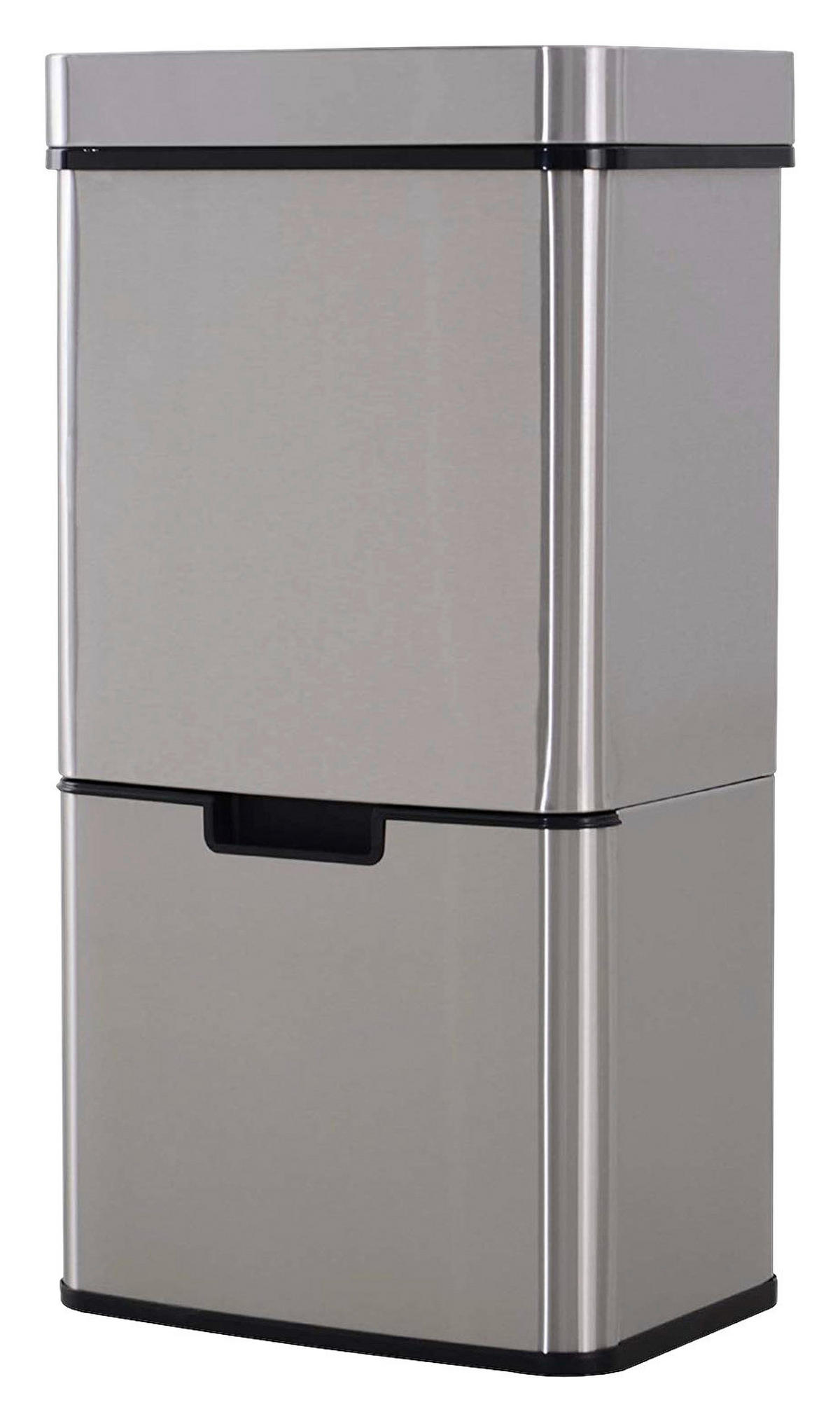 HOMCOM Abfalleimer silber B/H/L: ca. 30x81x42 cm Abfalleimer - silber (42,00/30,00/81,00cm) - HOMCOM