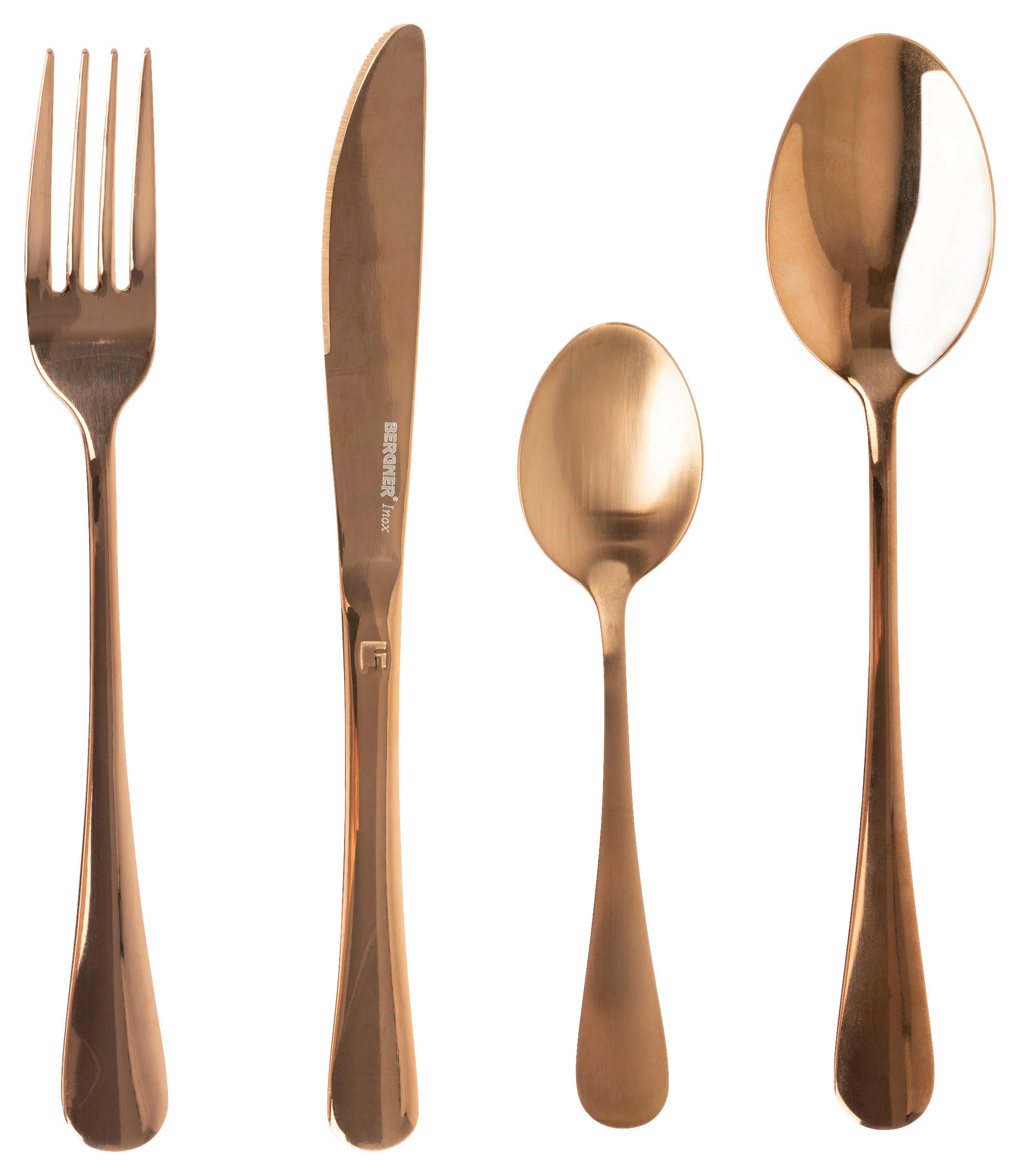 BERGNER Besteckset Copper Kupfer Edelstahl 16 tlg. Copper - Kupfer - BERGNER