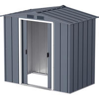 VCM Gerätehaus anthrazit B/H/L: ca. 202x181x113 cm Gerätehaus mit Schiebetür - anthrazit (113,00/202,00/181,00cm) - VCM