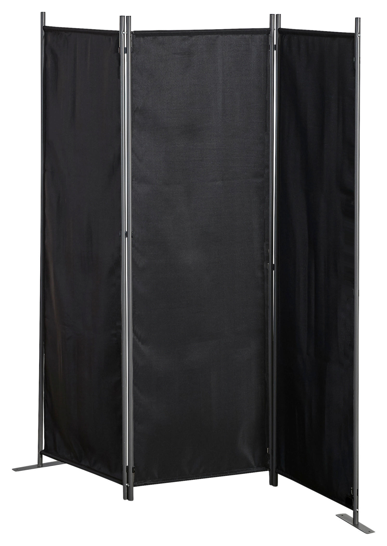 Grasekamp Paravent schwarz Stahl B/H: ca. 165x170 cm Paravent_3tlg. - schwarz (165,00/170,00cm) - Grasekamp